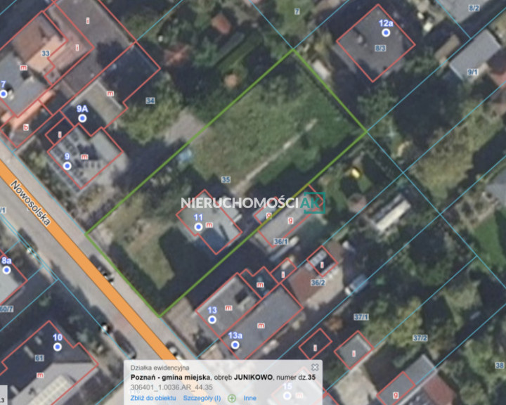 Działka Sprzedaż Poznań Grunwald Nowosolska